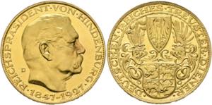 Weimarer Republik 1919-1933 - Au-Medaille ... 