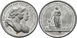Ludwig XVI. 1774-1792 - Zinnmedaille (mit ... 