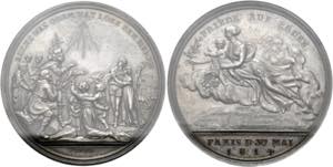 Napoleon I. 1804-1815 - AR-Medaille 1814 von ... 