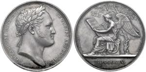 Napoleon I. 1804-1815 - AR-Medaille 1814 von ... 