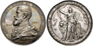Karl I. 1881-1914 - AR-Medaille (113,33g), ... 