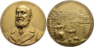 Karl I. 1881-1914 - AE-Medaille (67mm) 1909 ... 