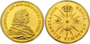Stockholm - AU-Medaille zu 8 Dukaten ... 