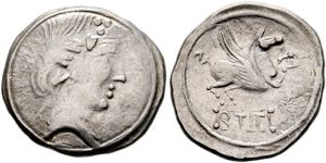 Imitationen römischer Münzen - Denarius ... 