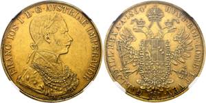 Franz Joseph 1848-1916 - 4 Dukaten 1864 A ... 