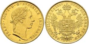 Franz Joseph 1848-1916 - Dukat 1854 A Wien ... 