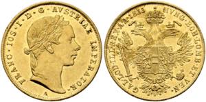 Franz Joseph 1848-1916 - Dukat 1855 A Wien ... 