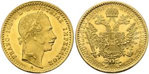 Franz Joseph 1848-1916 - Dukat 1861 A Wien  ... 
