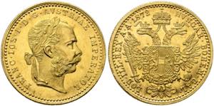 Franz Joseph 1848-1916 - Dukat 1872 Wien ... 