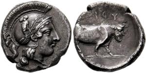 Hyria (Orra) - Didrachme/Nomos (7,30 g), ca. ... 