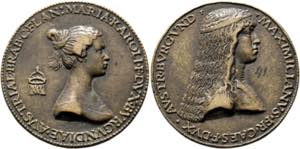 Maximilian I. 1493-1519 - Bronzegussmedaille ... 