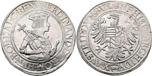 Ferdinand I. 1521-1564 - Taler o. J. Wien ... 