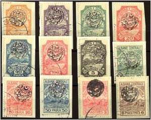 ALBANIEN - ∆, 1915 7 Briefstücke, ... 
