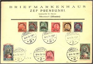 ALBANIEN - ⌂, 1928 Krönung von Ahmet Zogu ... 