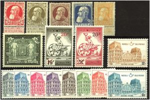 BELGIEN - **, 1927/72 (ca.) Partie auf 2 ... 