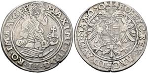 Maximilian II. 1564-1576 - 1/2 Guldentaler ... 