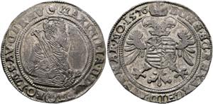 Maximilian II. 1564-1576 - 1/2 Taler 1576 ... 