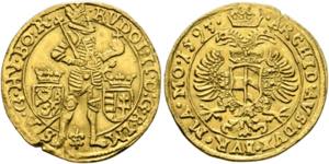 Rudolf II. 1576-1612 - Dukat (3,46g) 1593 ... 