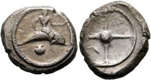 Tarentum - Didrachme / Nomos  (7,71 g), ca. ... 
