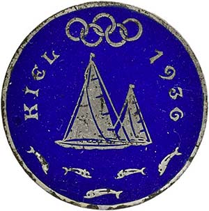 OLYMPIA - Kieler Olympia-Abzeichen 1936. ... 