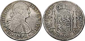 MEXIKO - Karl IV. 1788-1808 - 8 Reales 1798 ... 