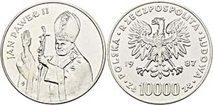 POLEN - Republik - 10.000 Zloty 1987 ... 