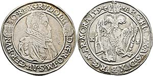 RDR - Rudolf II. 1576-1612 - Taler 1594 KB ... 