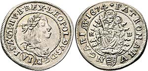 RDR - Leopold I. 1657-1705 - VI Kreuzer 1674 ... 