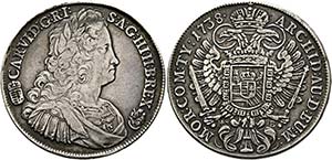 RDR - Karl VI. 1711-1740 - Taler 1738 KB ... 