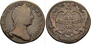 RDR - Maria Theresia 1740-1780 - Cu-Kreuzer ... 