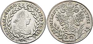 RDR - Josef II. 1765-1790 - 20 Kreuzer 1770 ... 