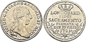 RDR - Josef II. 1765-1790 - 1/2 Lira ... 