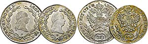 RDR - Leopold II. 1790-1792 - Lot 2 Stück; ... 