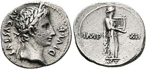 Augustus (27 v. Chr.-14 n. Chr.) - Denarius ... 