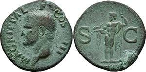 Agrippa (gest. 12 v.Chr.) - As (11,91 g), ... 