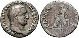 Vitellius (69) - Denarius (2,98 g), Roma, ... 