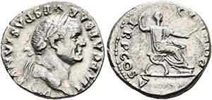 Vespasianus (69-79) - Denarius (3,26 g), ... 