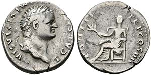 Titus (79-81) - Als Caesar 69-79. Denarius ... 