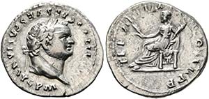 Titus (79-81) - Als Augustus. Denarius (3,20 ... 