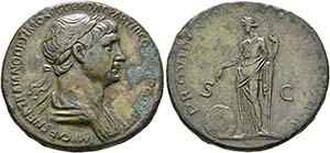 Traianus (98-117) - Sestertius (26,49 g), ... 