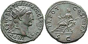 Traianus (98-117) - Dupondius (11,68 g), ... 