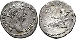 Hadrianus (117-138) - Denarius (2,74 g), ... 