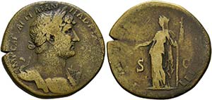 Hadrianus (117-138) - Sestertius (23,46 g), ... 