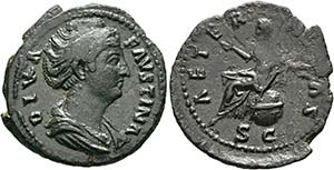 Faustina Maior (138-141) - Dupondius oder As ... 