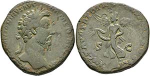 Marcus Aurelius (161-180) - Sestertius ... 