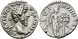 Lucius Verus (161-169) - Denarius (3,28 g), ... 