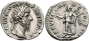 Lucius Verus (161-169) - Denarius (3,17 g), ... 