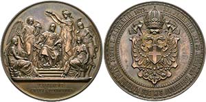 Franz Joseph 1848-1916 - AE-Medaille (72mm) ... 