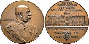 Franz Joseph 1848-1916 - AE-Medaille (38mm) ... 