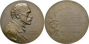 LOBMEYR, Ludwig 1829-1917 - AE-Medaille ... 